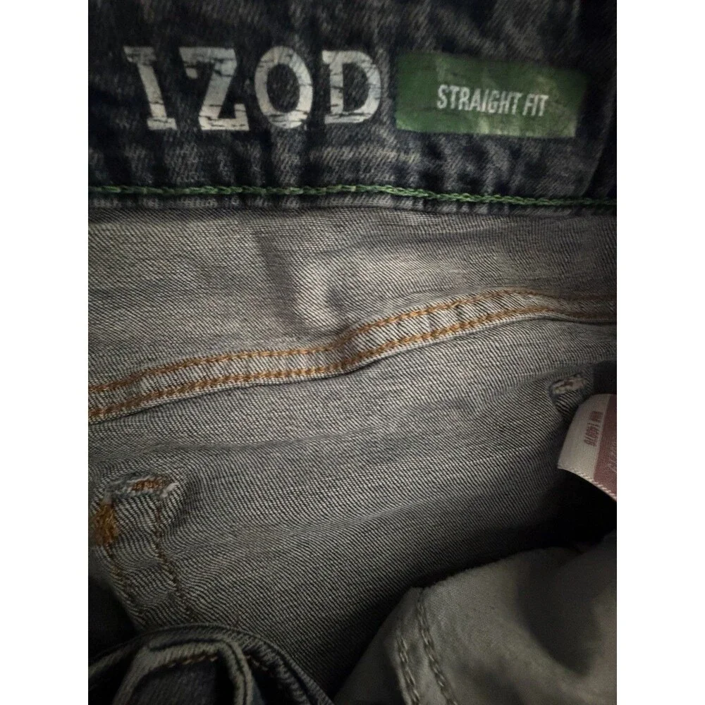 Izod Lot of 2 Men's  Dark Blue & Blue Straight Fit Comfort Stretch Jean 40